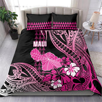 Hawaii Maui Upena Kiloi Bedding Set Kakau Tribal Pattern Pink Version LT05 - Polynesian Pride