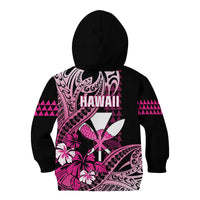 Hawaii Maui Upena Kiloi Kid Hoodie Kakau Tribal Pattern Pink Version
