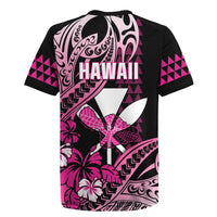 Hawaii Maui Upena Kiloi Rugby Jersey Kakau Tribal Pattern Pink Version LT05 - Polynesian Pride