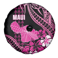 Hawaii Maui Upena Kiloi Spare Tire Cover Kakau Tribal Pattern Pink Version LT05 - Polynesian Pride