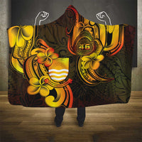 Personalised Kiribati Independence Day Hooded Blanket 46th Anniversary