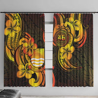 Personalised Kiribati Independence Day Window Curtain 46th Anniversary