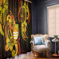 Personalised Kiribati Independence Day Window Curtain 46th Anniversary