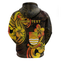 Personalised Kiribati Independence Day Zip Hoodie 46th Anniversary