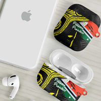 Vanuatu Penama Day AirPods Case Grunge Flag Style LT05 - Polynesian Pride