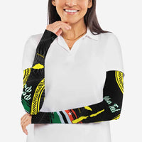 Vanuatu Penama Day Arm Sleeves Grunge Flag Style LT05 - Polynesian Pride