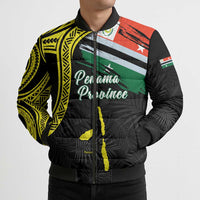 Personalised Vanuatu Penama Day Bomber Puffer Jacket Grunge Flag Style LT05 - Polynesian Pride