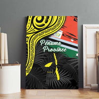 Vanuatu Penama Day Canvas Wall Art Grunge Flag Style LT05 - Polynesian Pride