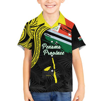 Personalised Vanuatu Penama Day Family Matching Summer Maxi Dress and Hawaiian Shirt Grunge Flag Style - Polynesian Pride