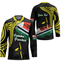 Personalised Vanuatu Penama Day Hockey Jersey Grunge Flag Style LT05 - Polynesian Pride