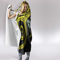 Vanuatu Penama Day Hooded Blanket Grunge Flag Style - Polynesian Pride