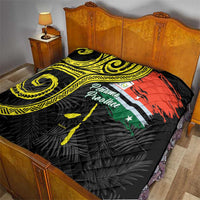 Vanuatu Penama Day Quilt Grunge Flag Style - Polynesian Pride