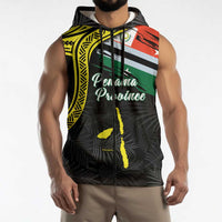 Personalised Vanuatu Penama Day Sleeveless Zip Hoodie Grunge Flag Style LT05 - Polynesian Pride