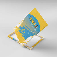 Vanuatu Sanma Day Canvas Wall Art Special Style LT05 With Frame Yellow - Polynesian Pride