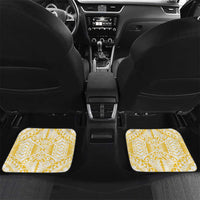 Vanuatu Sanma Day Car Mats Special Style LT05 Set 2pcs - Back Yellow - Polynesian Pride