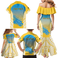 Personalised Vanuatu Sanma Day Family Matching Mermaid Dress and Hawaiian Shirt Special Style - Polynesian Pride
