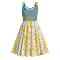 Personalised Vanuatu Sanma Day Midi Dress Special Style - Polynesian Pride