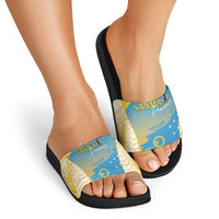 Vanuatu Sanma Day Slide Sandals Special Style - Polynesian Pride