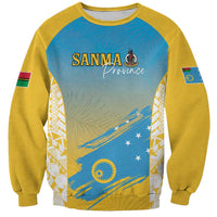 Personalised Vanuatu Sanma Day Sweatshirt Special Style LT05 Unisex Yellow - Polynesian Pride