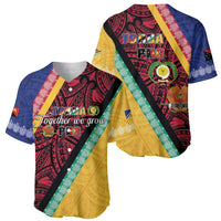 Love Torba PNG Day Baseball Jersey Together We Grow - Polynesian Pride