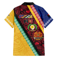 Love Torba PNG Day Family Matching Off The Shoulder Long Sleeve Dress and Hawaiian Shirt Together We Grow - Polynesian Pride