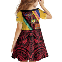 Love Torba PNG Day Family Matching Off Shoulder Maxi Dress and Hawaiian Shirt Together We Grow - Polynesian Pride