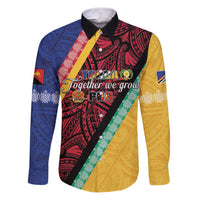 Love Torba PNG Day Family Matching Puletasi and Hawaiian Shirt Together We Grow - Polynesian Pride