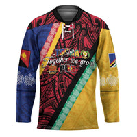 Love Torba PNG Day Hockey Jersey Together We Grow LT05 Unisex Colorful - Polynesian Pride