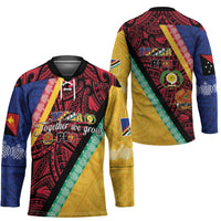 Love Torba PNG Day Hockey Jersey Together We Grow LT05 - Polynesian Pride