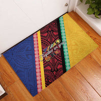 Love Torba PNG Day Rubber Doormat Together We Grow - Polynesian Pride