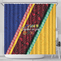 Love Torba PNG Day Shower Curtain Together We Grow - Polynesian Pride