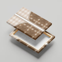 Beige Hawaii Paniolo Quilt Motif Canvas Wall Art LT05 - Polynesian Pride