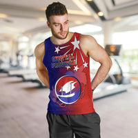 Personalized Papua New Guinea Central Province Men Tank Top Mix Coat Of Arms Polynesian Pattern LT05 - Polynesian Pride