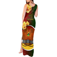 Papua New Guinea Chimbu Province Tank Maxi Dress Mix Coat Of Arms Polynesian Pattern LT05 - Polynesian Pride