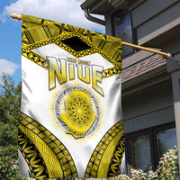 Niue The Rock Of Polynesia Garden Flag Peniamina Gospel Day Yellow Version LT05 - Polynesian Pride