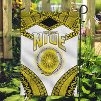 Niue The Rock Of Polynesia Garden Flag Peniamina Gospel Day Yellow Version LT05 Garden Flag Yellow - Polynesian Pride