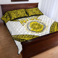 Niue The Rock Of Polynesia Quilt Bed Set Peniamina Gospel Day Yellow Version LT05 - Polynesian Pride