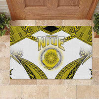 Niue The Rock Of Polynesia Rubber Doormat Peniamina Gospel Day Yellow Version LT05 Yellow - Polynesian Pride