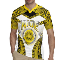 Personalised Niue The Rock Of Polynesia Rugby Jersey Peniamina Gospel Day Yellow Version