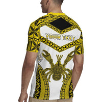 Personalised Niue The Rock Of Polynesia Rugby Jersey Peniamina Gospel Day Yellow Version