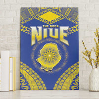 Niue The Rock Of Polynesia Canvas Wall Art Peniamina Gospel Day Blue Version LT05 Without Frame Blue - Polynesian Pride