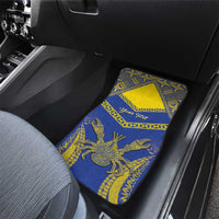Niue The Rock Of Polynesia Car Mats Peniamina Gospel Day Blue Version LT05 - Polynesian Pride