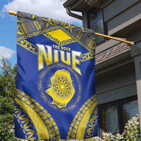 Niue The Rock Of Polynesia Garden Flag Peniamina Gospel Day Blue Version LT05 - Polynesian Pride