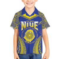 Personalised Niue The Rock Of Polynesia Hawaiian Shirt Peniamina Gospel Day Blue Version LT05 - Polynesian Pride