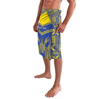 Personalised Niue The Rock Of Polynesia Lavalava Peniamina Gospel Day Blue Version LT05 - Polynesian Pride