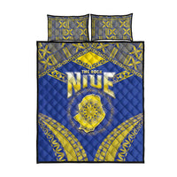 Niue The Rock Of Polynesia Quilt Bed Set Peniamina Gospel Day Blue Version LT05 - Polynesian Pride