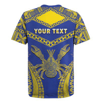 Personalised Niue The Rock Of Polynesia Rugby Jersey Peniamina Gospel Day Blue Version