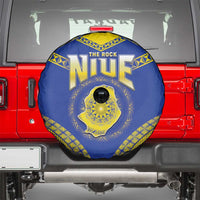 Niue The Rock Of Polynesia Spare Tire Cover Peniamina Gospel Day Blue Version LT05 - Polynesian Pride