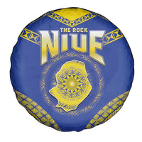 Niue The Rock Of Polynesia Spare Tire Cover Peniamina Gospel Day Blue Version LT05 - Polynesian Pride