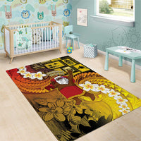 Papua New Guinea Retro Christmas Area Rug Hamamas Krismas LT05 - Polynesian Pride